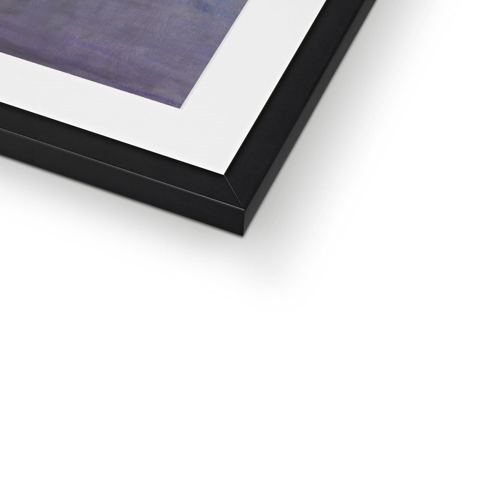 Framed Print - Pink Roses With Lavender Wall