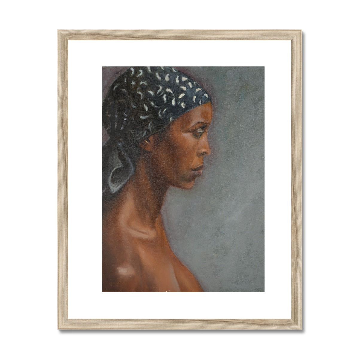 Framed Print - Woman with Kerchief