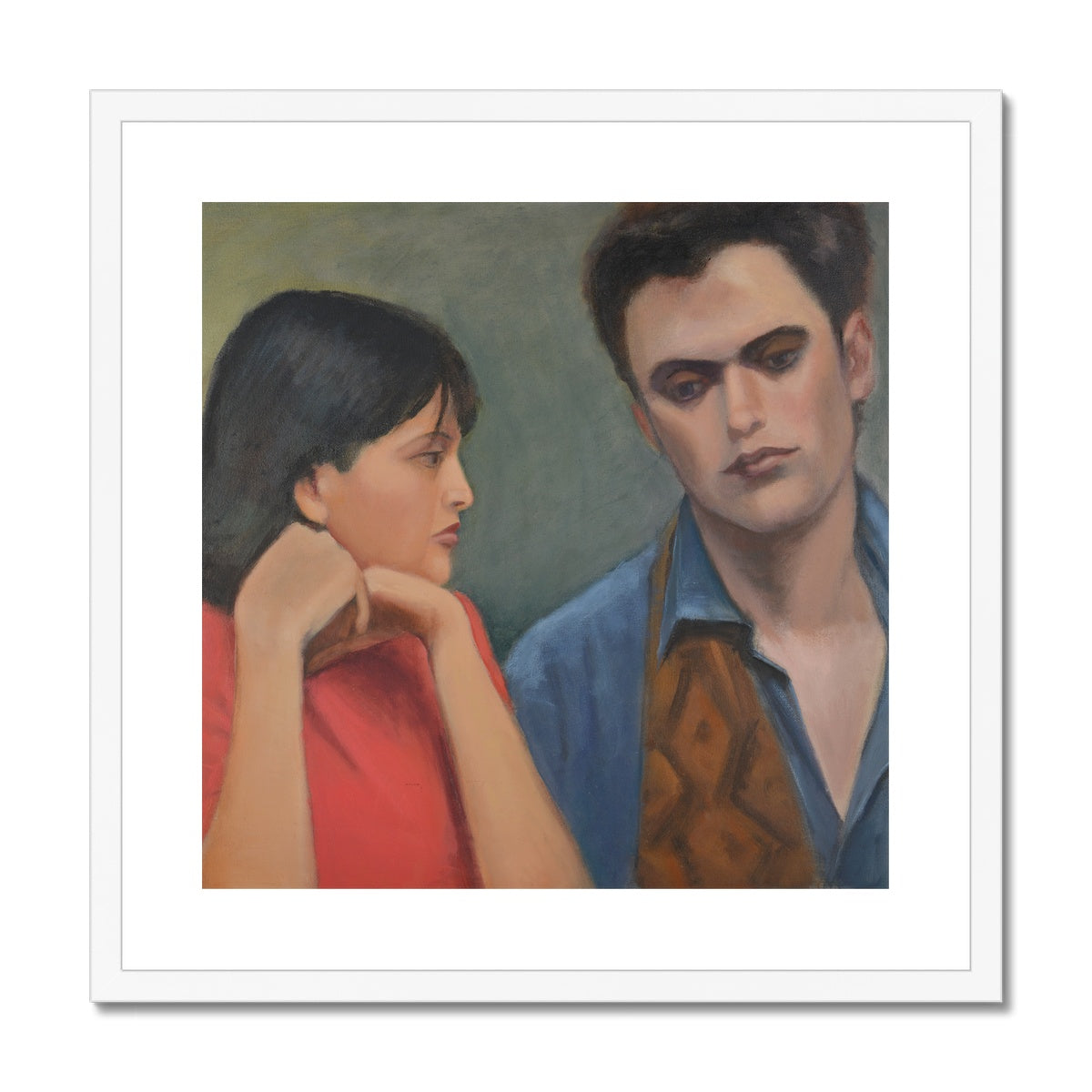 Framed Print - Couple at Days End