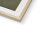 Woman in Brown Leather with Bun Framed & Mounted Print