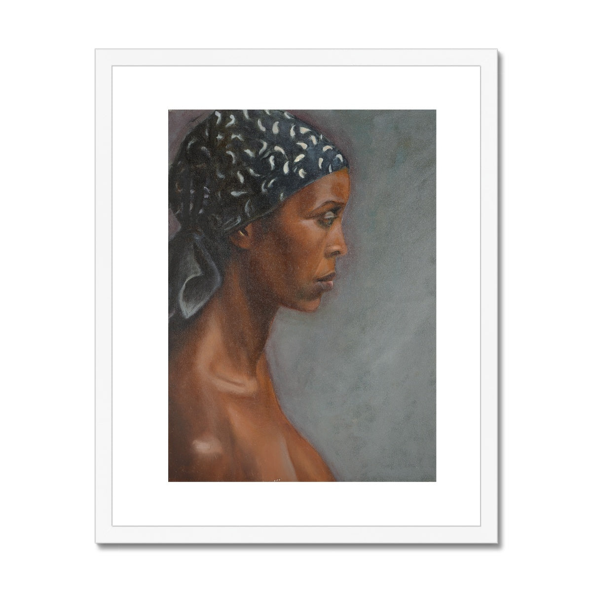 Framed Print - Woman with Kerchief