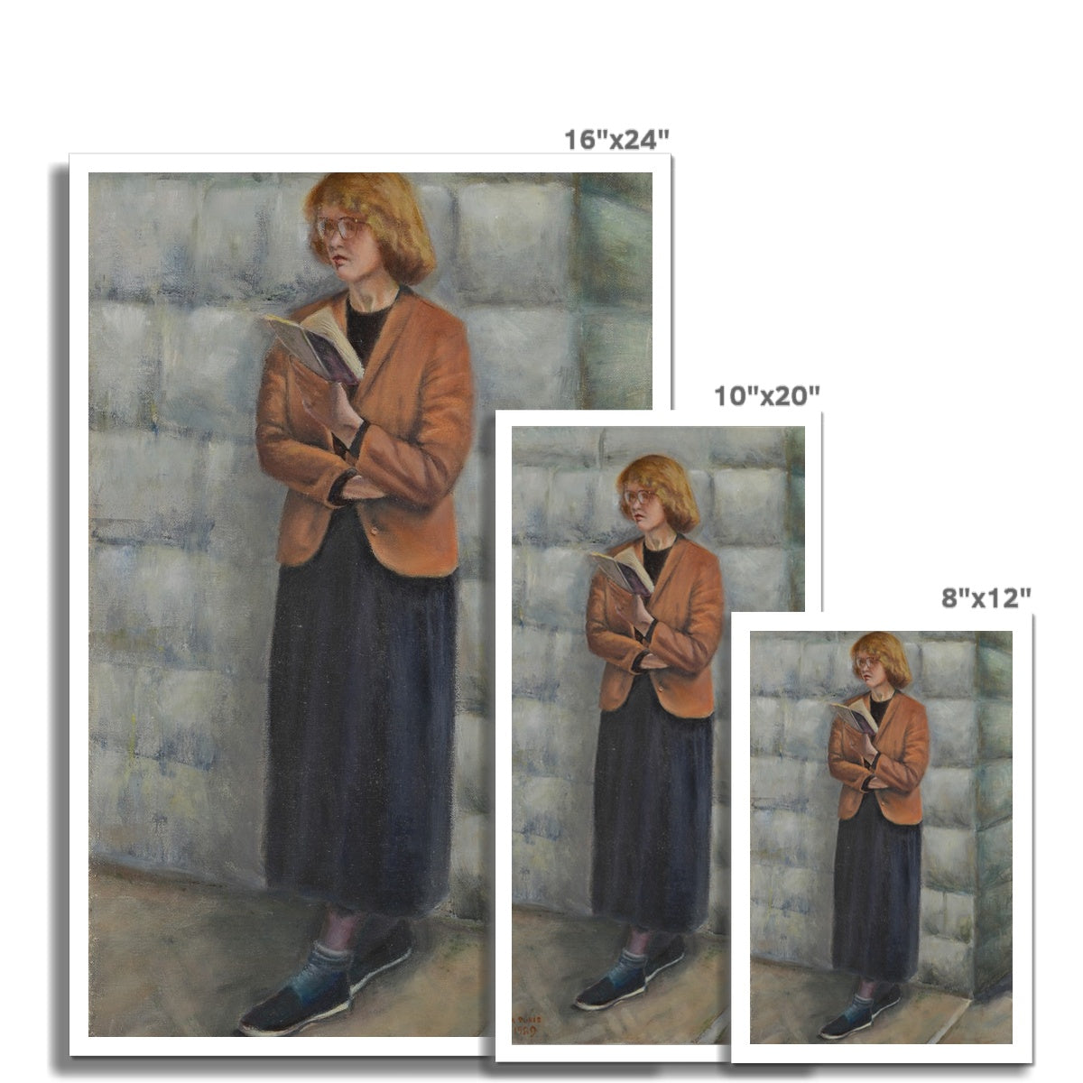 Fine Art Print - Standing Woman Reading